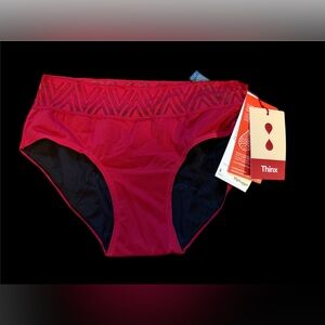 Thinx Red and Black Panties